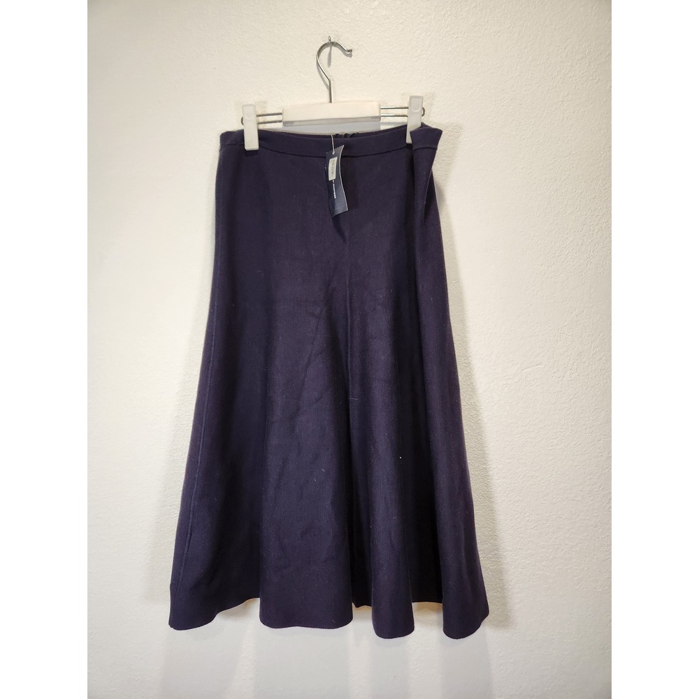 Tommy Hilfiger Knit Flare‎ Midi Skirt Night Sky Navy XL NWT Pull On Sweater